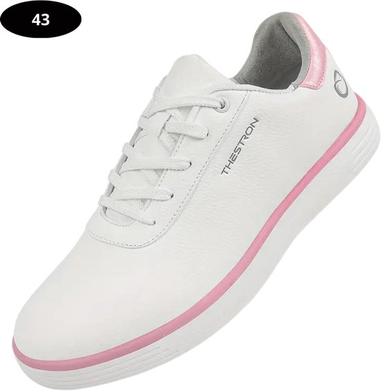 Nivard Golfschoenen Dames- Sneakers - Golfkleding - Golfschoenen Antislip - Waterdicht - Golfen - Roze - Maat 43-43.5 van Merkloos