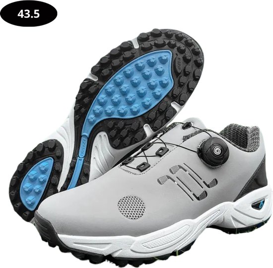 Nivard Golfschoenen Heren - Sneakers - Golfkleding - Golfschoenen Antislip - Waterdicht - Golfen - Grijs 43.5 van Nivard