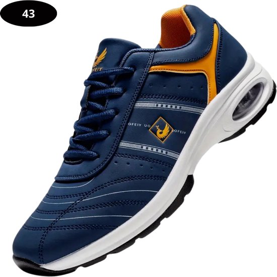 Nivard Golfschoenen Heren - Sneakers - Golfkleding - Golfschoenen Antislip - Waterdicht - Golfen - Marineblauw 43 van Merkloos