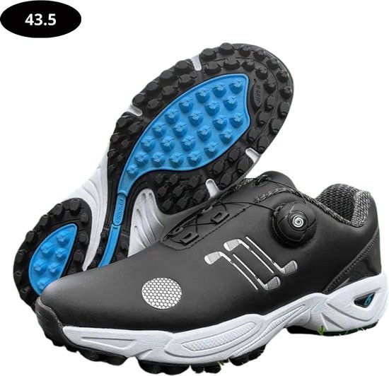 Nivard Golfschoenen Heren - Sneakers - Golfkleding - Golfschoenen Antislip - Waterdicht - Golfen - Zwart 43.5 van Nivard