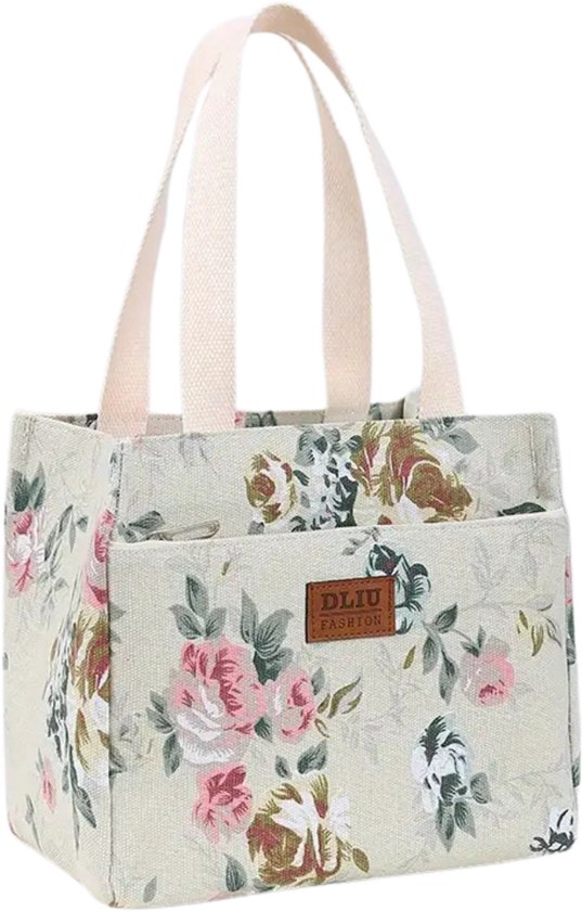 Nivard Koeltas - Koelbox - Koelelementen - Coolbox - Auto - Lunchtas - Strand - Roze Bloemen van Nivard