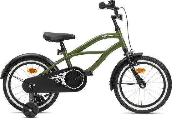 Nogan Rumble - Kinderfiets - Jongensfiets - 16 inch - Leger Groen van Nogan
