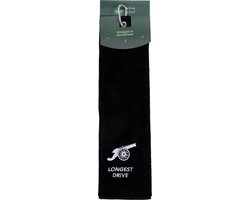 Nova Golf Longest Drive' Golfhanddoek - Zwart Wit van Nova Golf