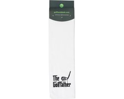 Nova Golf 'The Golffather' Golfhanddoek - Wit Zwart van Nova Golf