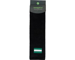 Nova Golf 'Vlag van Rotterdam' Golfhanddoek - Zwart van Nova Golf