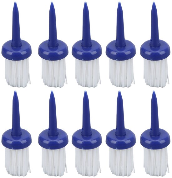 NTH products- Golf Tees 10 Stuks - Borsteltype - Duurzaam Kunststof - Lage Weerstand - Consistente Hoogte - Ideaal Voor Golftraining - Golfballen