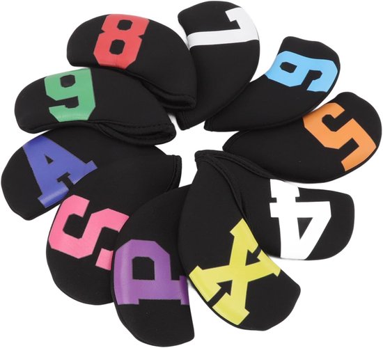Numbers Golf Iron Headcover Set - 10-Piece Neoprene Golf Club Headcover - voor Golf Course Competition