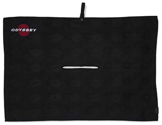 Odyssey Golf Odyssey Microfiber Handdoek Zwart