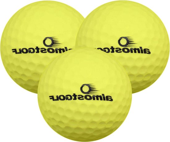 Oefen Golfballen - Golfbal Set - Golf Trainen - Buurtveilig Ontwerp - 3 Stuks - Geel