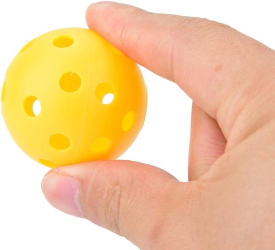Oefen Golfballen - Indoor Ballen - Golftraining Binnen - Hol Holle Ontwerp - 50 stuks - Geel