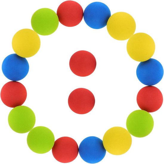 Oefen Golfballen - Zachte Ballen - Binnen Golfen - Veilig Materiaal - 18 Stuks - Diverse Kleuren