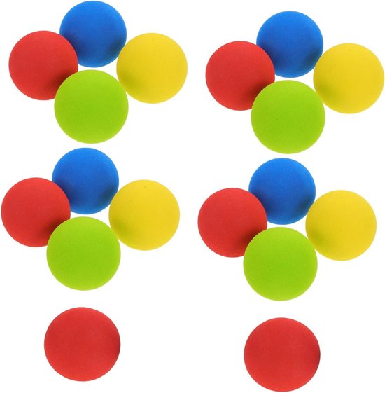 Oefen Golfballen - Zachte Ballen - Golf Vaardigheden - Geluidsreducerend Materiaal - 18 Stuks - Diverse Kleuren