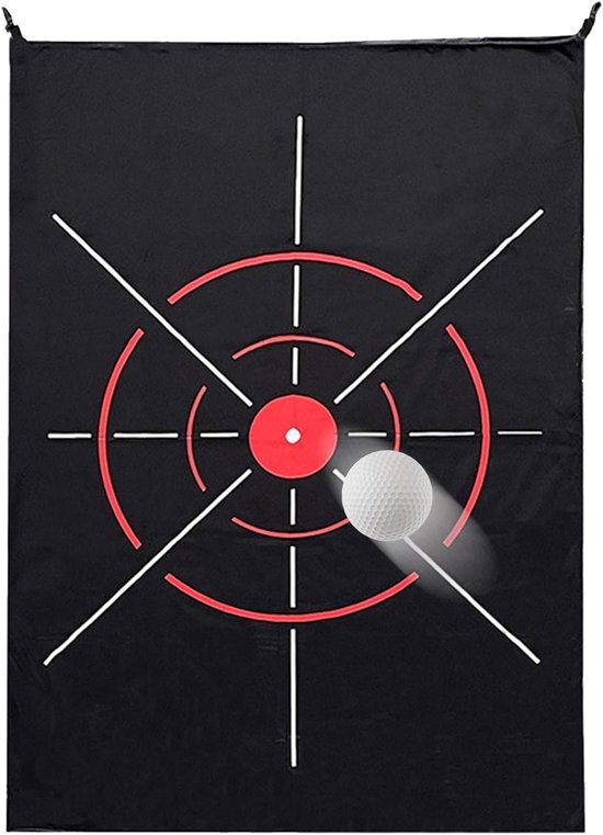 Oefen Golgnet - Slaghulp Tuin - Swing Verbetering - Lichtgewicht Opvouwbaar - 150 x 100 cm - Zwart