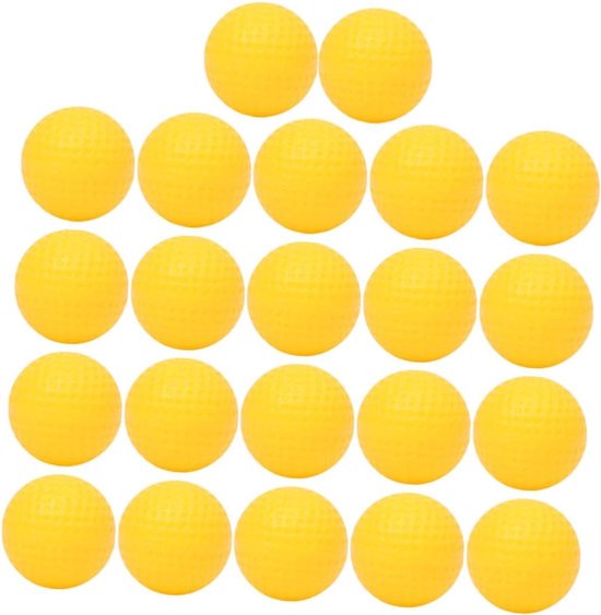 Oefenballen - Golfballen Trainingsballen - Binnenshuis Trainen - Zonder Schade - 4.1 cm - Geel