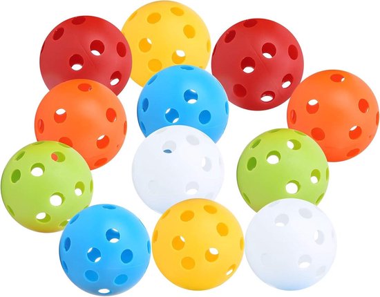 Oefenballen Plastic - Hollow Ballen - Swing Training - Gereduceerde Afstand - 72mm Diameter - Felle Kleuren