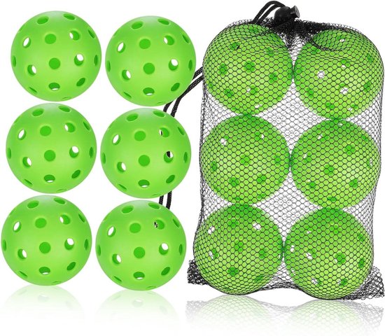 Oefenballen Set - Trainingsballen - Sportvaardigheden Trainen - Uniek Gatenontwerp - 12 Stuks - Groen