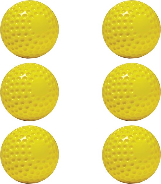 Oefenballen - Trainingsballen Golf - Golf oefenen - Hard gedragen gevormd PVC - 6 stuks - Geel