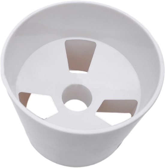 Oefenbeker Golf - Putting Cup - Golfvaardigheden Verbeteren - 3-Gats Ontwerp - 10x10.8x10.8cm - Roomwit
