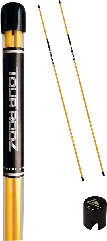 Oefenhulpmiddel Tour Rodz Golfuitlijnstokken voor heren van Tour Rodz