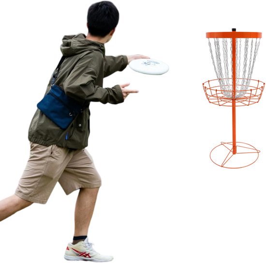 Oefenmand Voor Disc Golf Trainingsstandaard Draagbaar Discgolfdoel Met 24 Kettingen Voor Outdoor