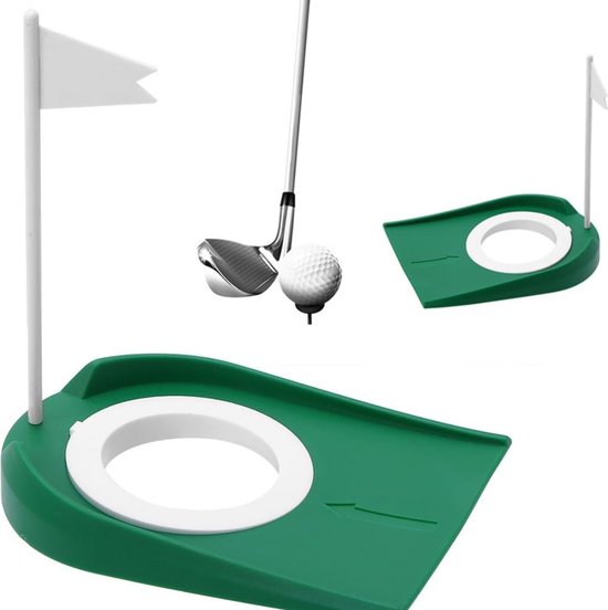 Oefenset Putten - Golftrainingsmaterialen - Oefenmat voor golf - Putter oefen mat - Putting oefen set - Golfaccesiores voor indoor training - Putting - Mat - Oefenen putten - Golf Oefenmat van Merkloos