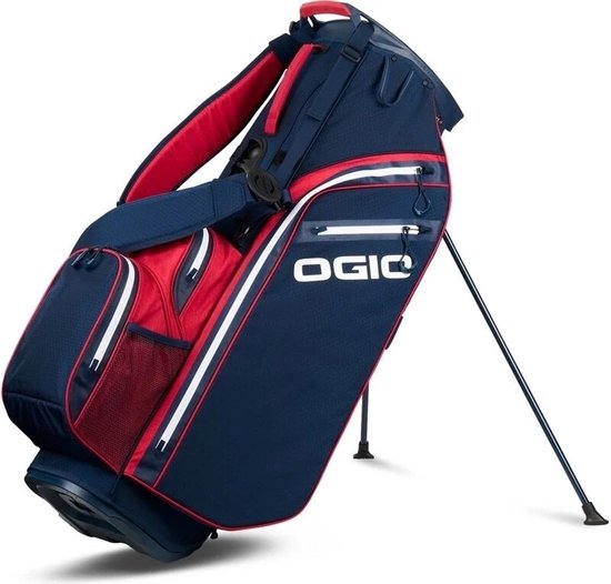 Ogio All Elements Hybrid Waterdichte Golftas - Cartbag - Rood Wit Blauw