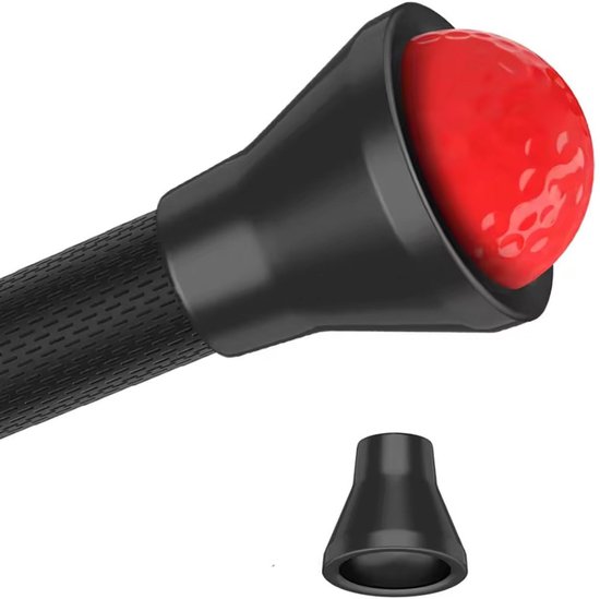 Okado Golfbal Pick-up Zuignap voor Putter – Rubber – Zwart