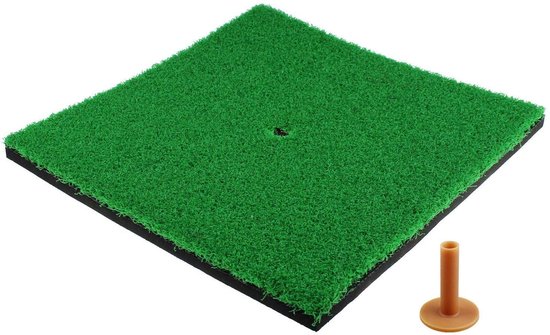 Omgoods - Golf Mat voor Binnen en Buiten met Rubber Tee Houder