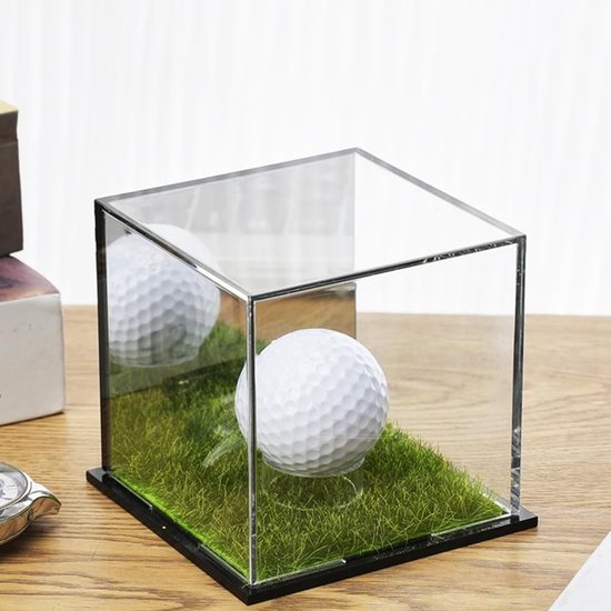 Omgoods - Golfbal Vitrine met Acryl Spiegel voor Herinneringen