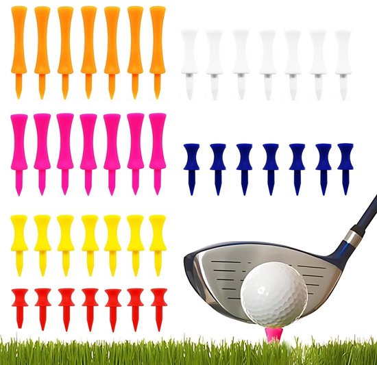 Omgoods - Professionele Golf Tees Set van 48 Stuks in Diverse Hoogtes