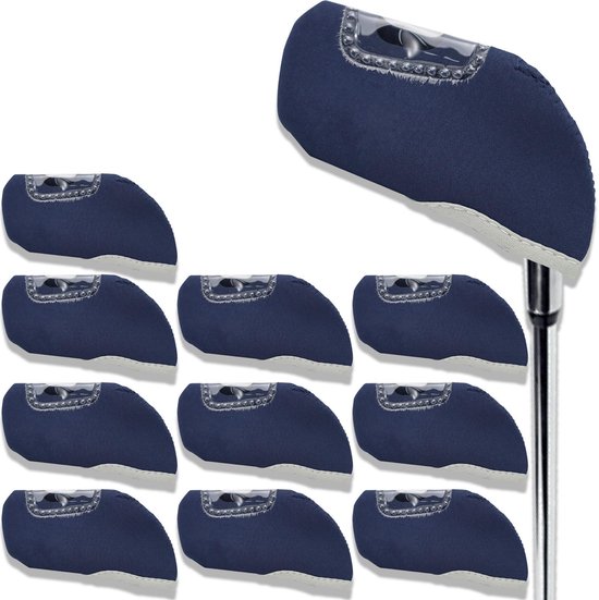 Omgoods - Set van 10 Golf Covers met Doorzichtige Vensters