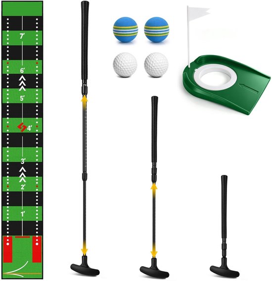 Omgoods - Verstelbare Golf Putter Set voor Binnen en Buiten