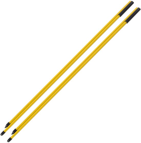 ONF3 - Golf oefenstokken - Golfuitlijningsstokken - Verbeter je swing - Geel - Opvouwbare golfrichtingindicator - Geschikt voor golfers