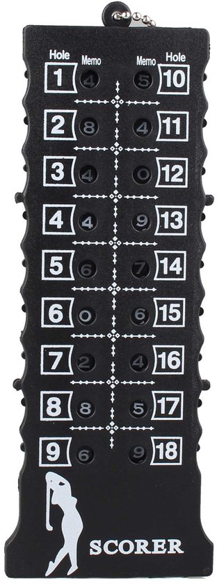 ONF3 - Golf Scoreboard - Score Card Counter - Draagbaar - Golf Training - Oefenwedstrijd Accessoire - Plastic - Competitie - Groen - Model