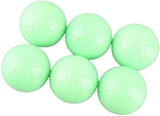 ONF3 - Oplichtende Golfballen - Nacht Golfen - Zacht en Duurzaam - 6 Stuks - Fluorescerend - Voor Oefeningen en Spel - Golfaccessoires