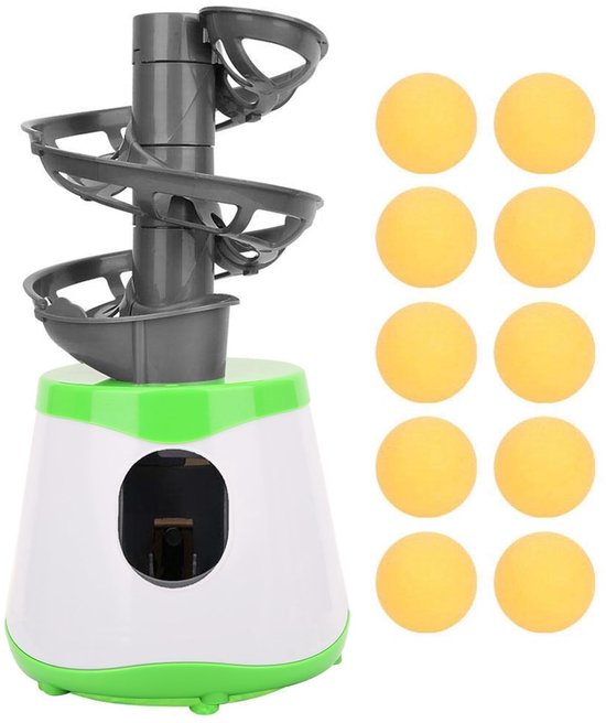 ONF3 - Tafeltennis Trainer - Automatic Ball Machine - Ideaal voor Training - Inclusief 10 Ballen - Voor Kinderen en Volwassenen - Compact en Dra...