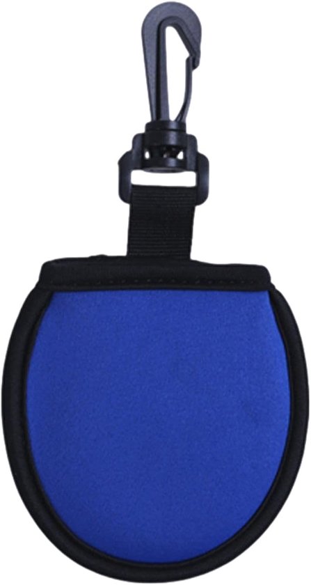 Opbergtas Geschikt voor golfballen | Draagbare tas Geschikt voor handdoek en waterfles (2 stuks, blauw)