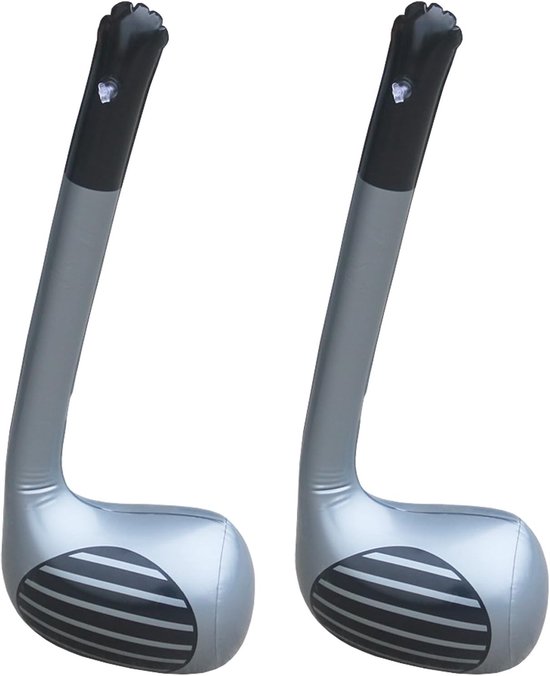 Opblaasbare Golfsticks Set van 2 - Golfclub Accessoires voor Feesten en Evenementen, Perfect voor Mannen