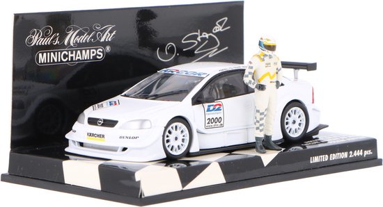 Opel Astra V8 Coupé DTM Minichamps Modelauto 1:43 2000 Volker Strycek 430004890 Circuit Anneau Du van Opel