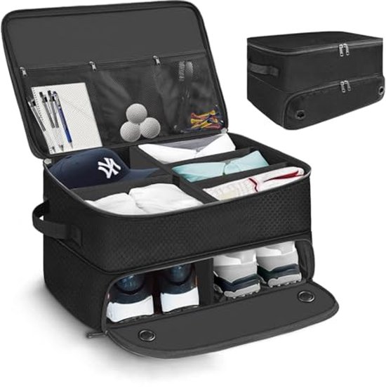 Opvouwbare Golf Trunk Organizer met Compartiment voor Schoenen - Waterdichte Golfaccessoires Opbergtas van Merkloos