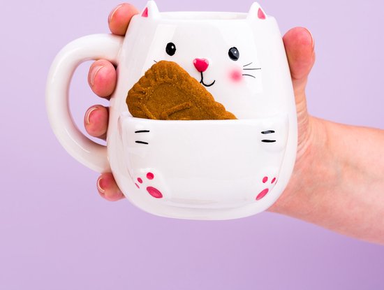 Out Of The Blue Dierenmok Met Koekvakje - Kat van Out of the Blue.