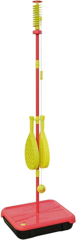 Outdoor Spel - Tennis Spel - Buiten Spelen - Basis voor alle ondergronden - Tot 1.65m - Rood en Geel