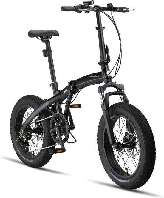 PACTO ONE FOLDING BIKE BLACK 6v VOUWFIETS PLOOIFIETS FATBIKE FIETS ALUMINIUM PHATBIKE van PACTO