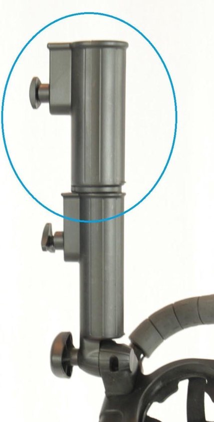 Paraplu Houder Verlengstuk - Extra Ruimte - Golf Uitleg - 15 cm Meer Speelruimte - 29.9 x 12.3 cm - Zwart