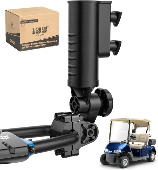 Parapluhouder Golfkar - Accessoire Trolley - Bescherming Tegen Regen - 160 Graden Rotatie - Universele Pasvorm