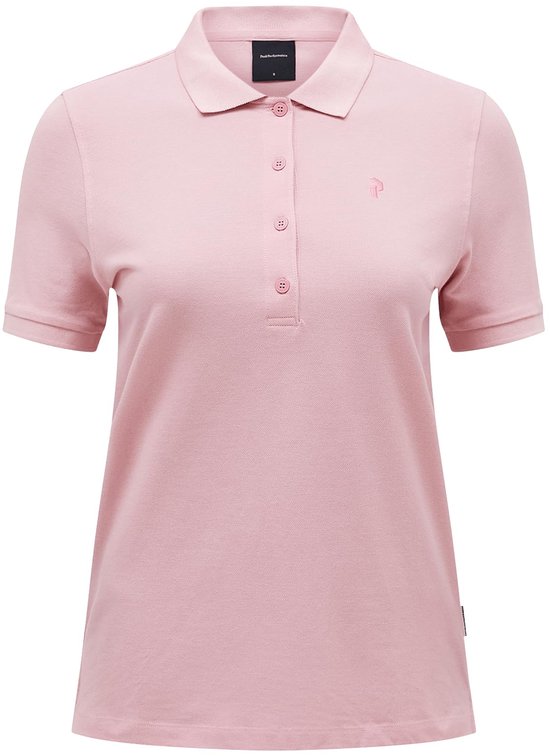 PEAK PERFORMANCE - W Classic Cotton Polo - l - Warm Blush