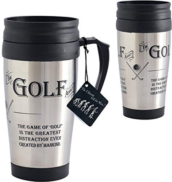 Perfecte Reisbeker voor Golf Liefhebbers - RVS Geschenk voor Mannen van Merkloos