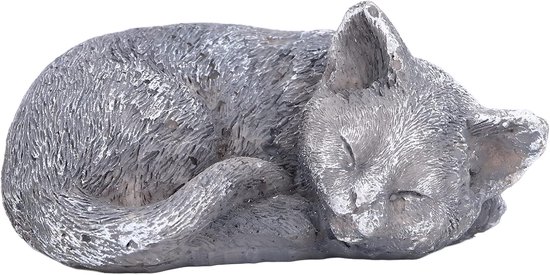 Pet Memorial Stones - Resin Loss of Cat Sympathy Gifts - "Forever in Our Hearts and Remembered with a Smile" Outdoor Grave Marker Garden Decor van Merkloos	