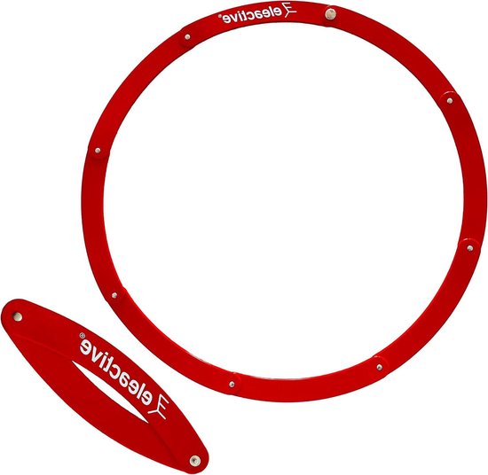 Petanque Cirkel - Boccia Ring - Wedstrijd Markeren - Opvouwbaar Ontwerp - 50 cm Diameter - Rood