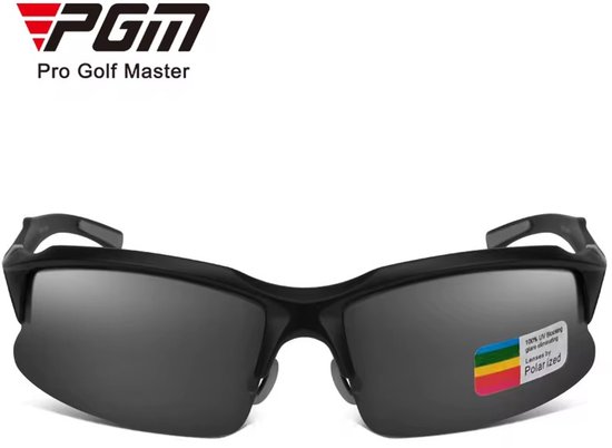 PGM Golf Zonnebril – Sportief, Gepolariseerd & UV-beschermend | Inclusief Luxe Opbergcase van Merkloos